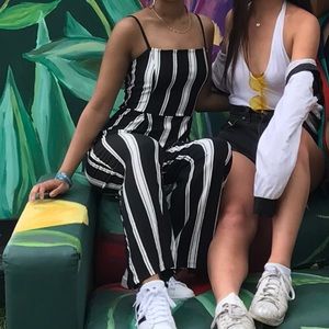 Bershka Striped Jumpsuit